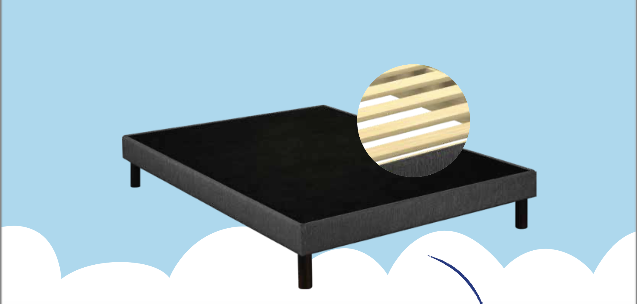 SOMMIER UNIC MERINOS