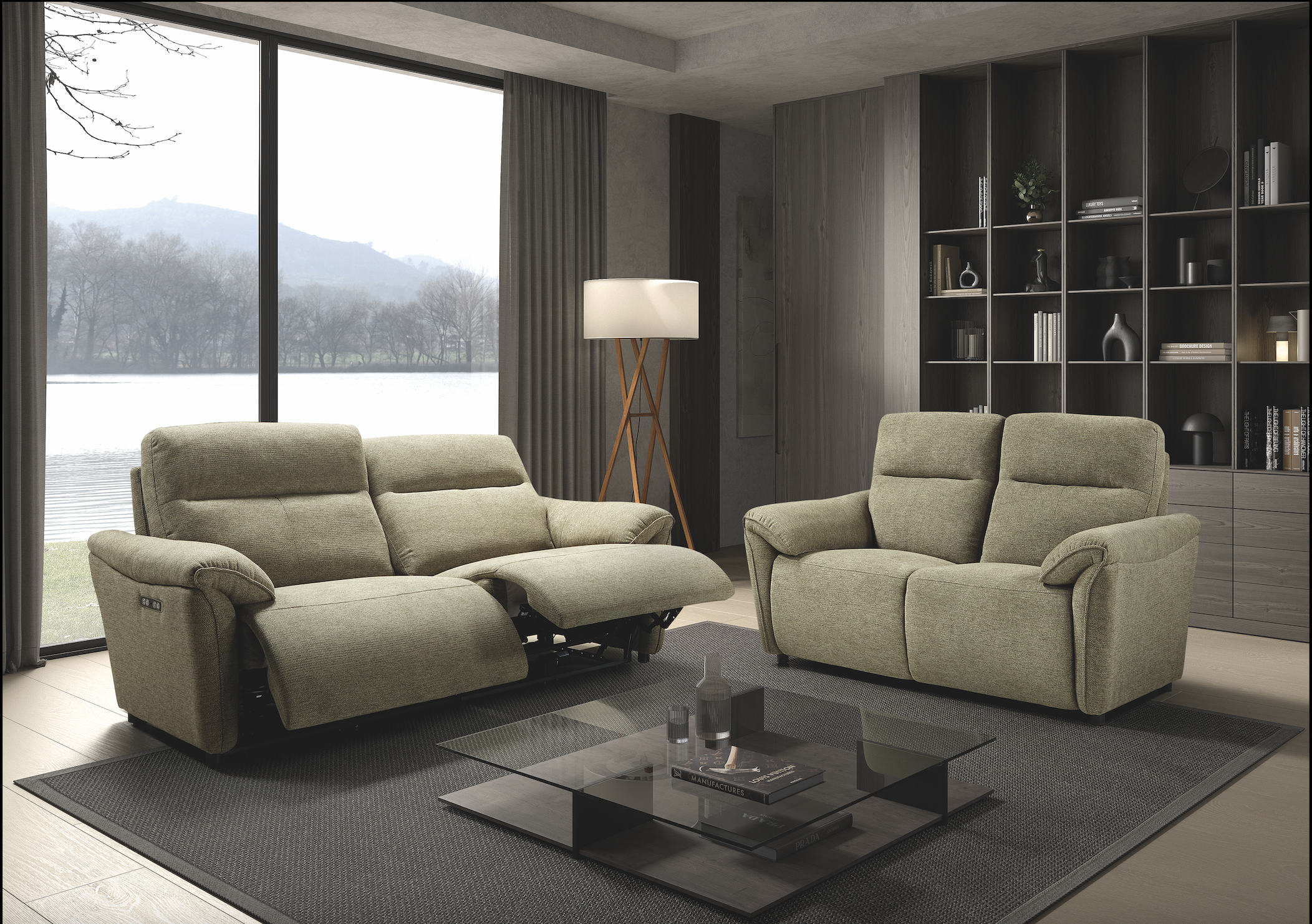 Canapé 3 places 2 places Cordas