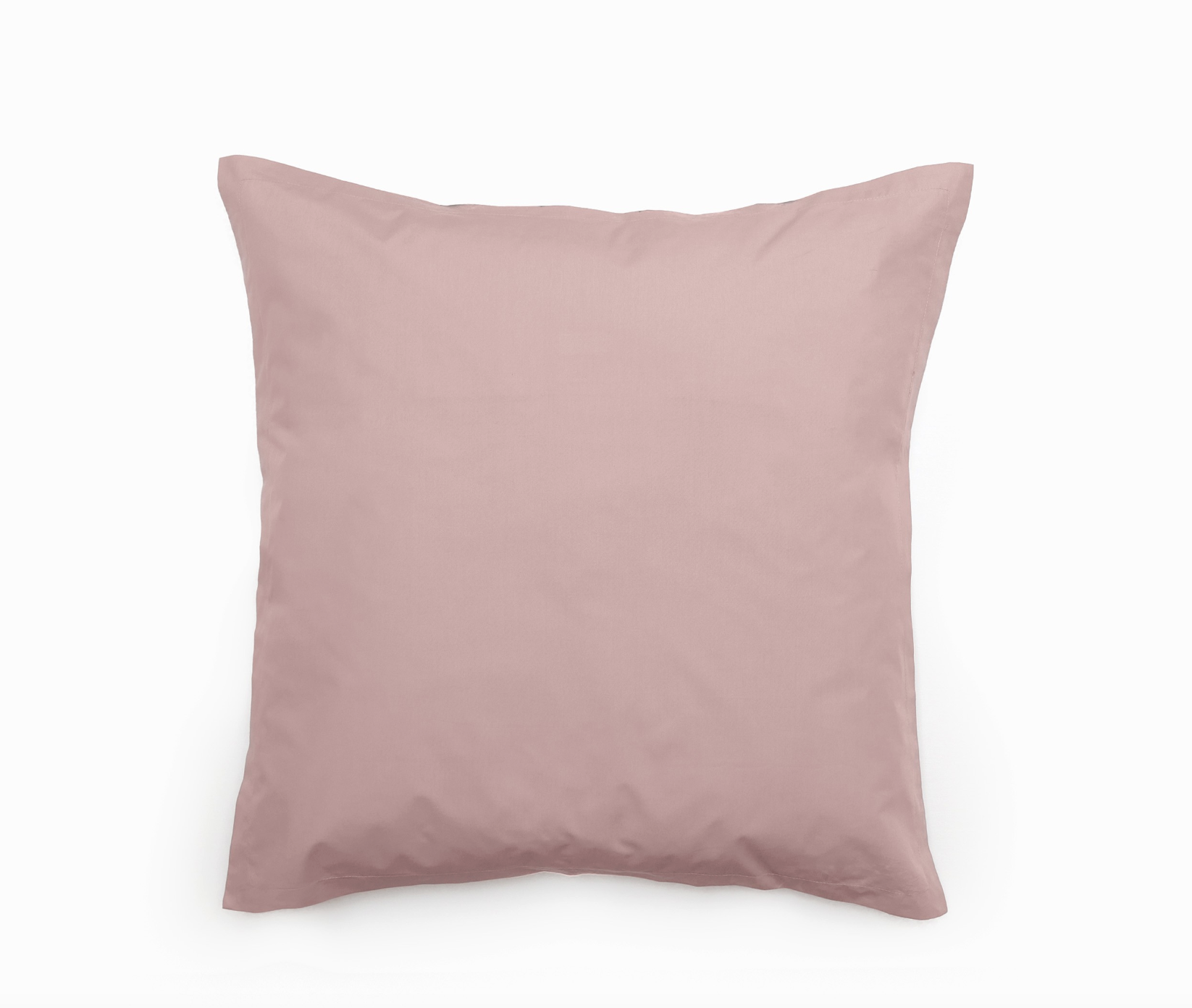 TAIE OREILLER PERCALE CARRE ROSE