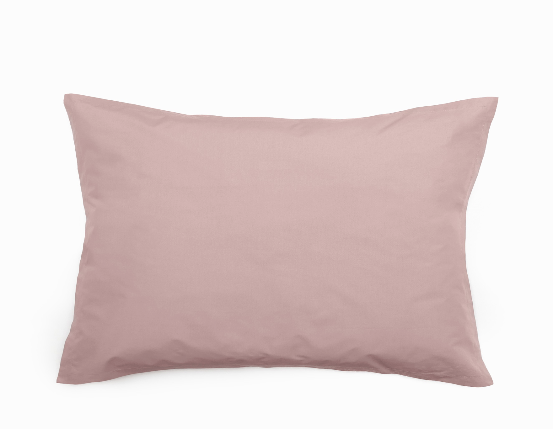 TAIE OREILLER PERCALE RECTANGLE ROSE