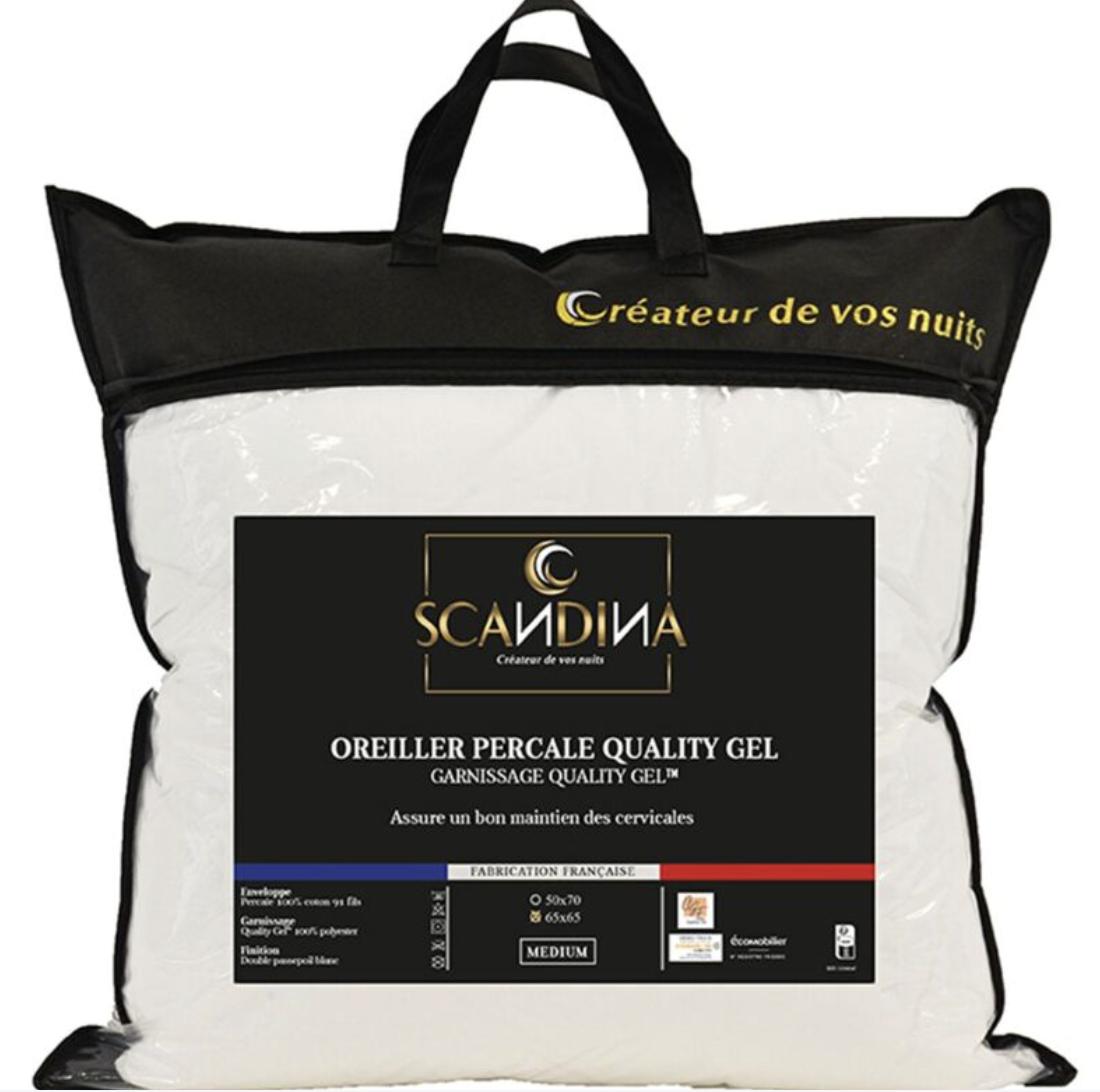 oreiller scandina carre quality